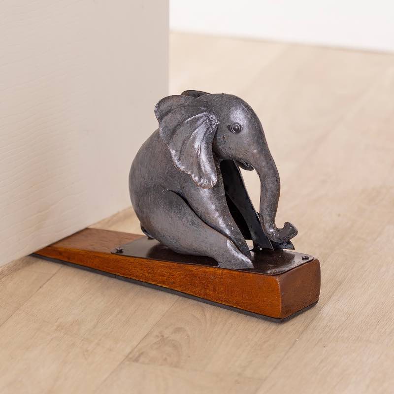 Handcrafted Elephant Door Stopper