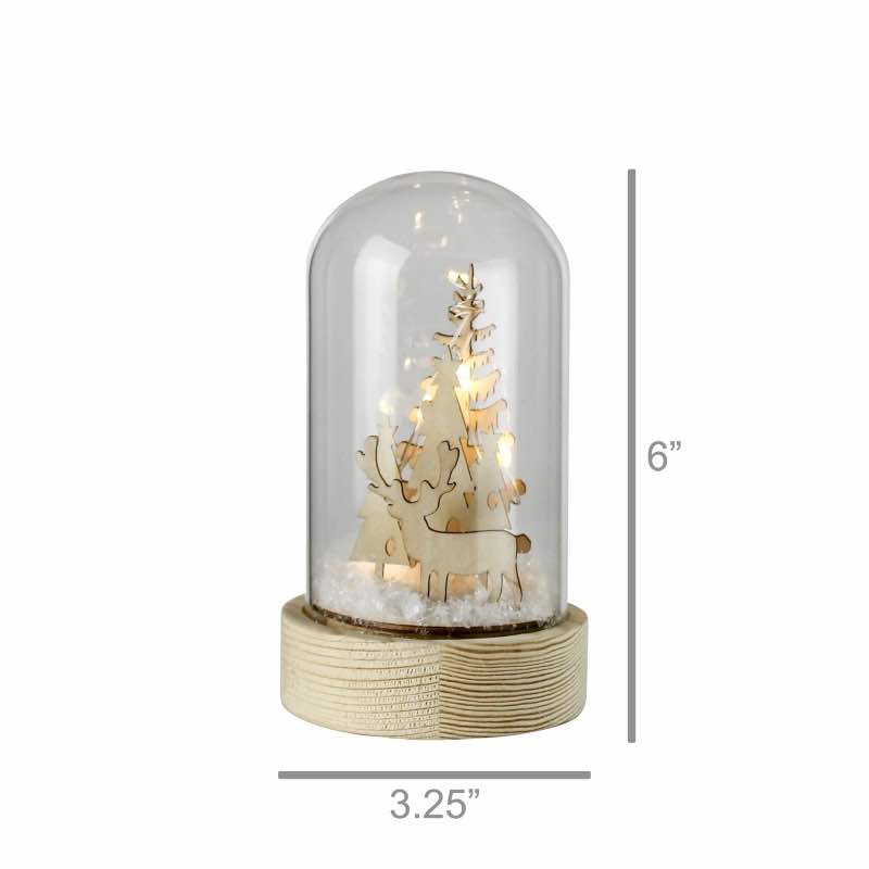 GLASS WOOD SNOWGLOBE ---> Need Copy