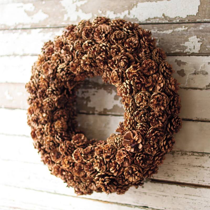 Natural Pinecone Wreath