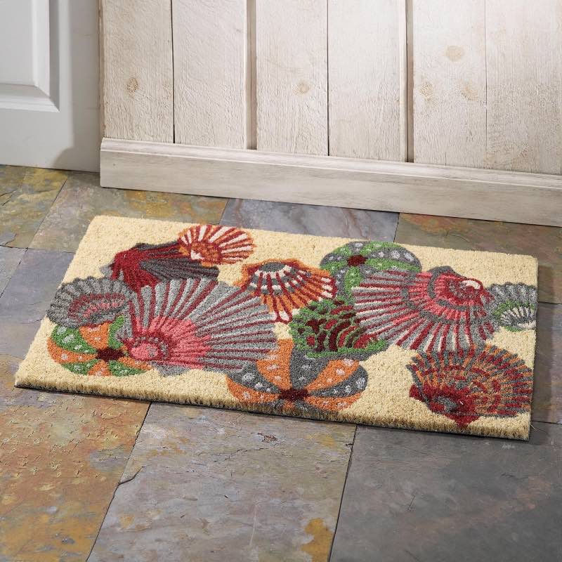 Shells and Sand Coir Doormat