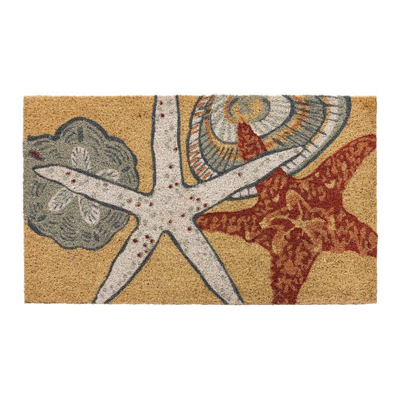 Starfish and Shells Coir Doormat