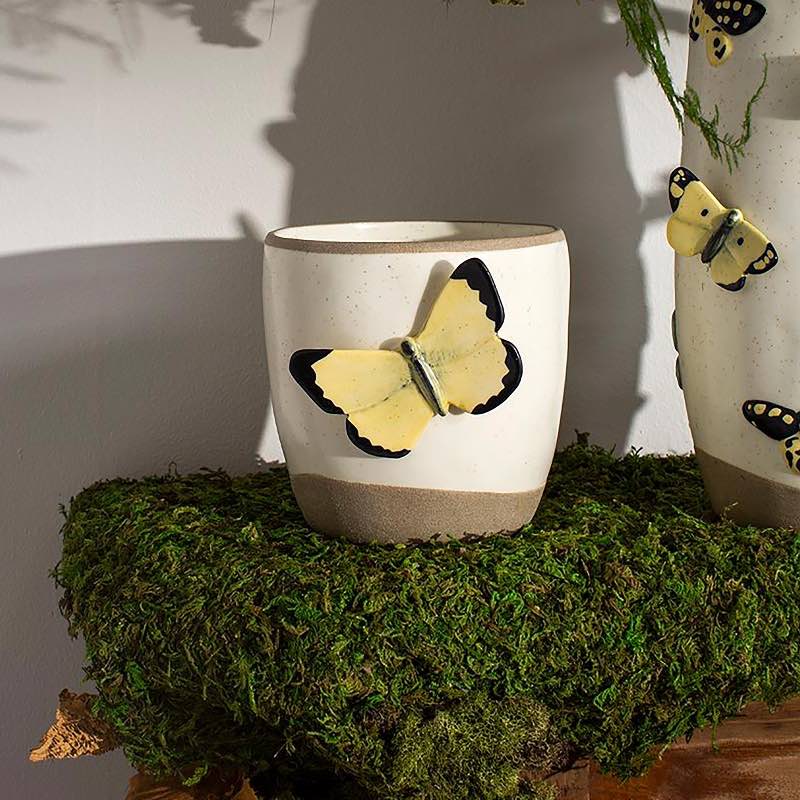 Ceramic Butterfly Pot