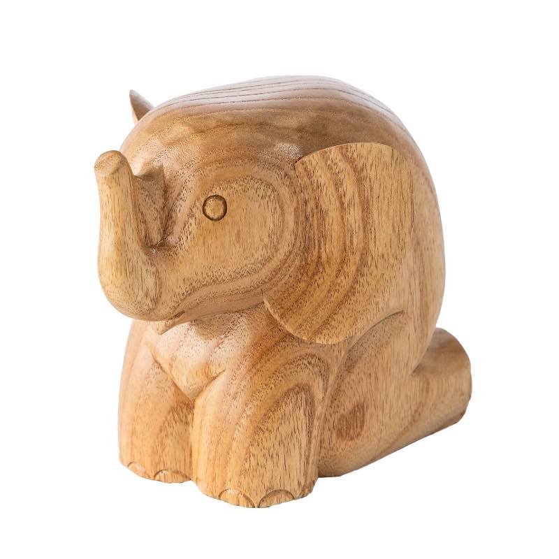 Handcarved Wooden Eyeglass Holder - Elephant