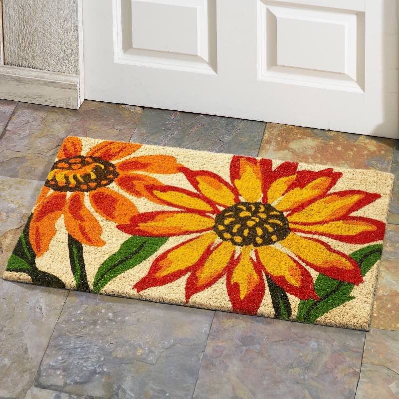 Blanket Flower Coir Doormat