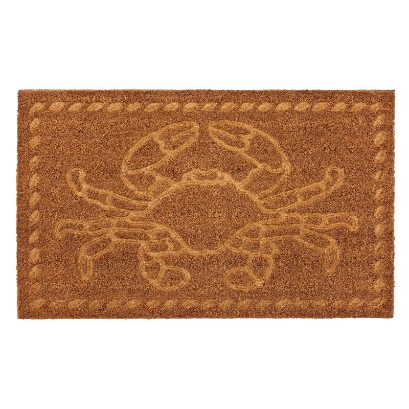 Crab Embossed Coir Doormat