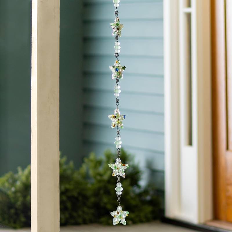 Recycled Glass Star Garland