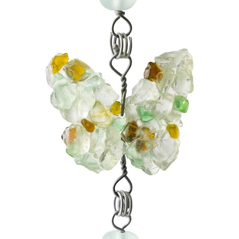 Recycled Glass Butterfly Garland