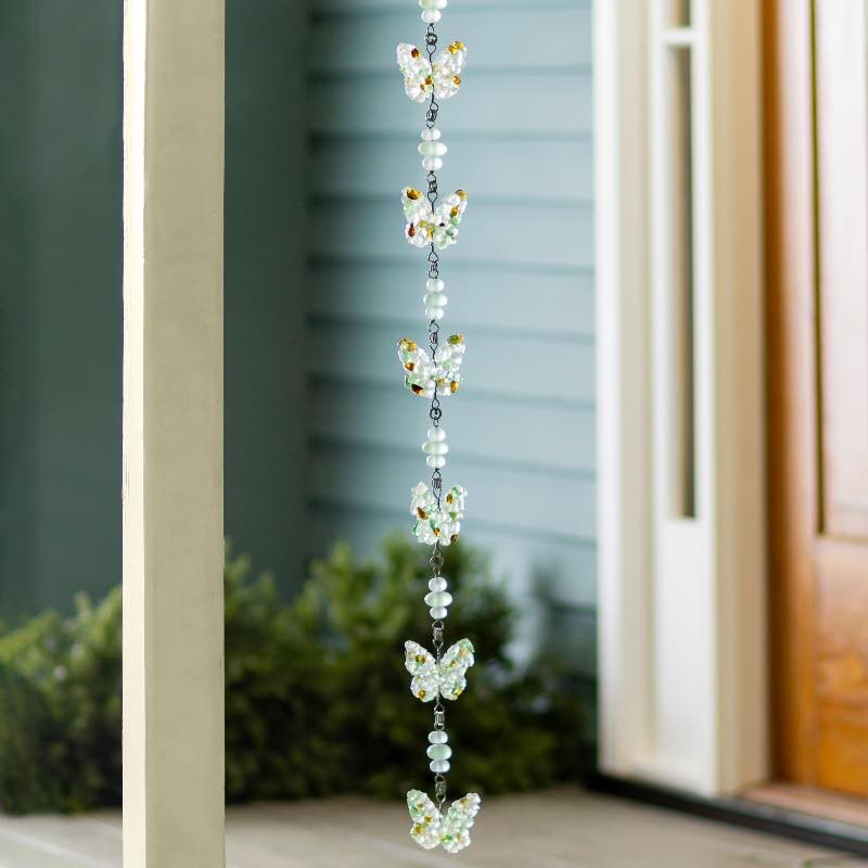 Recycled Glass Butterfly Garland