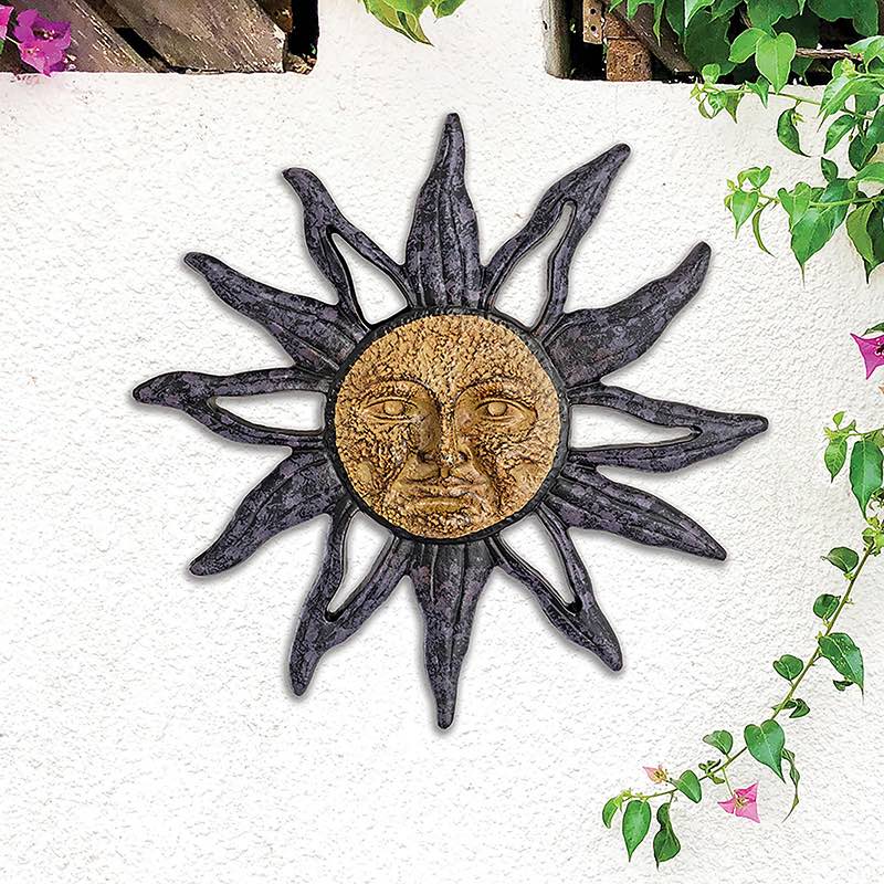 Handcrafted Metal Sun Wall Art