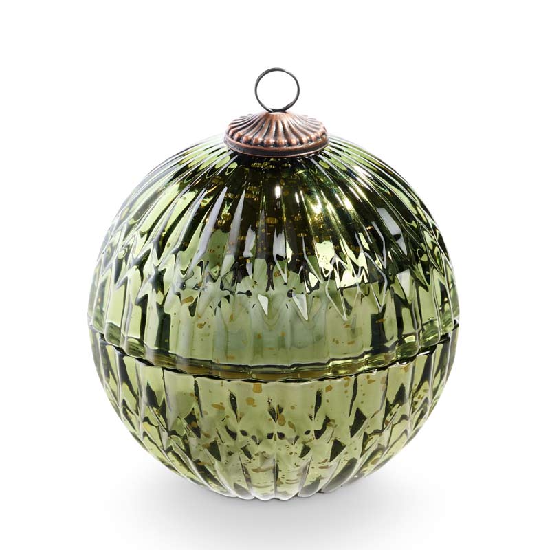 Mercury Glass Candle (green)