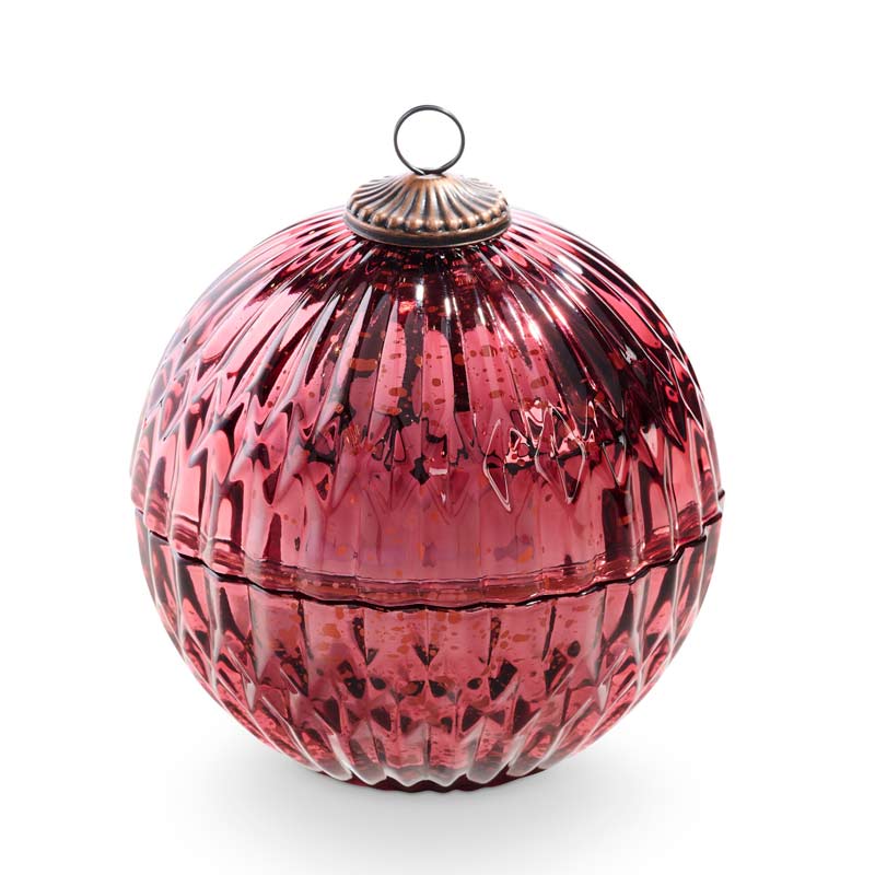 Mercury Glass Candle (burgundy)