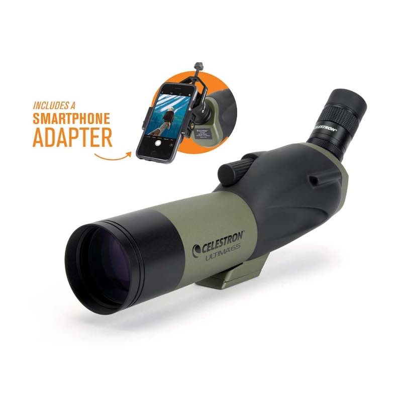 Zoom Spotting Scope with Smartphone Adapter