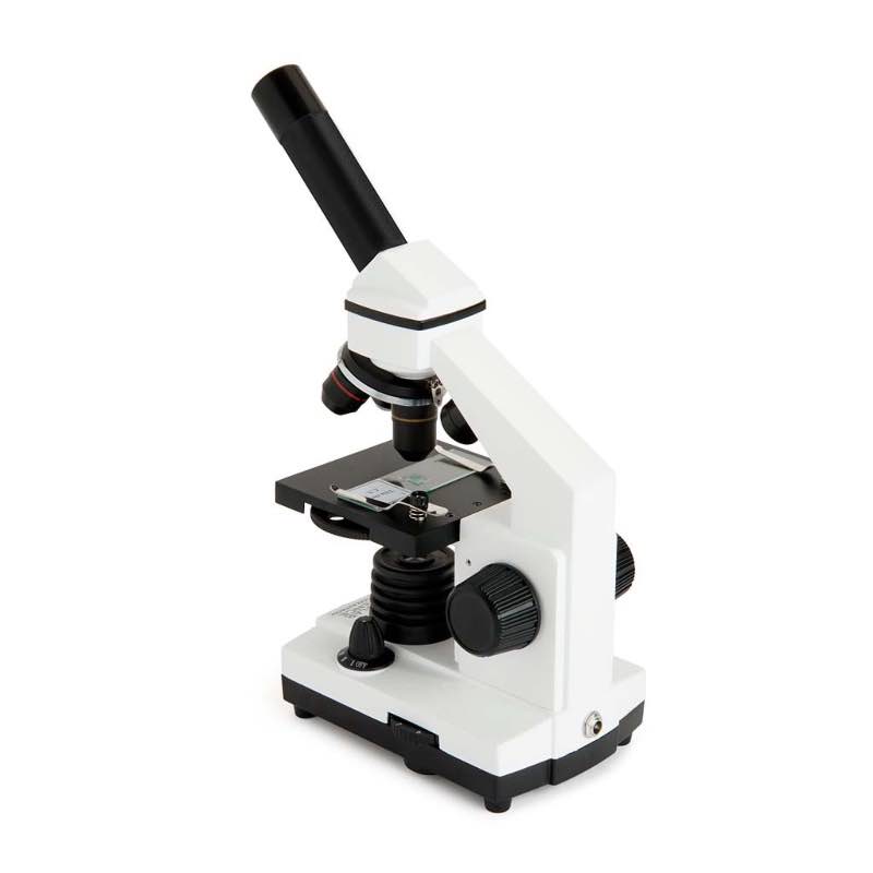Compound Microscope with LED Illumination and Smartphone Adapter