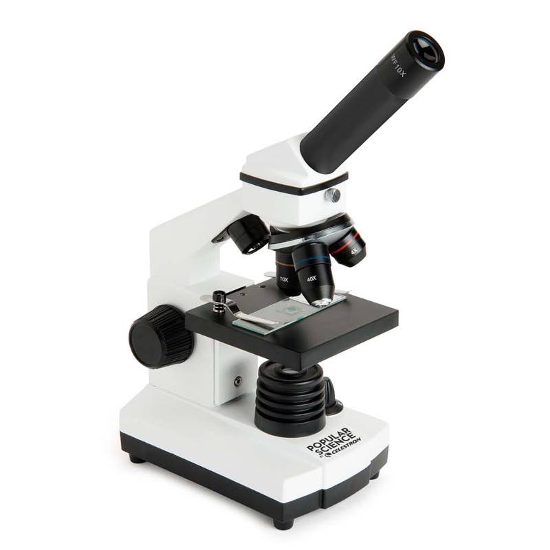 Compound Microscope with LED Illumination and Smartphone Adapter