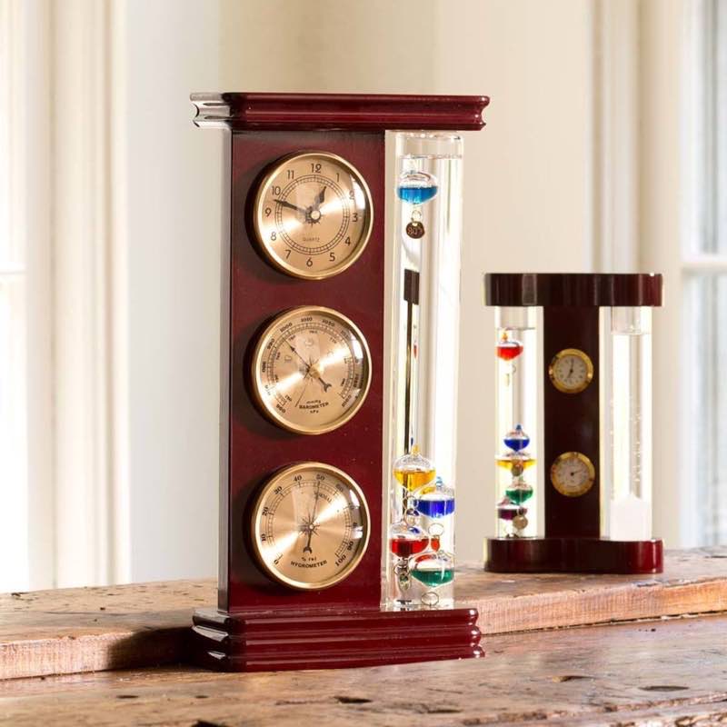 Galileo Weather Station with Clock, Barometer and Thermometer