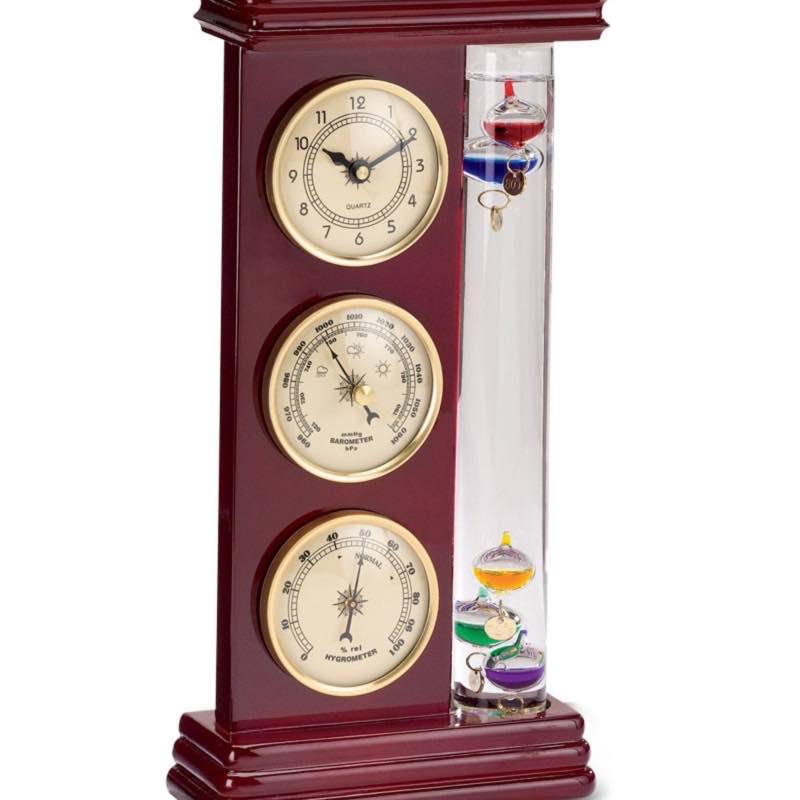 Galileo Weather Station with Clock, Barometer and Thermometer