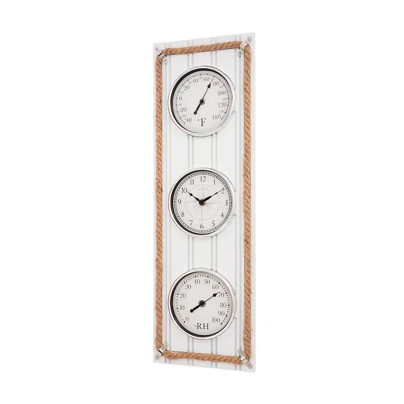 Nautical-Themed 3-in-1 Clock, Thermometer and Hygrometer