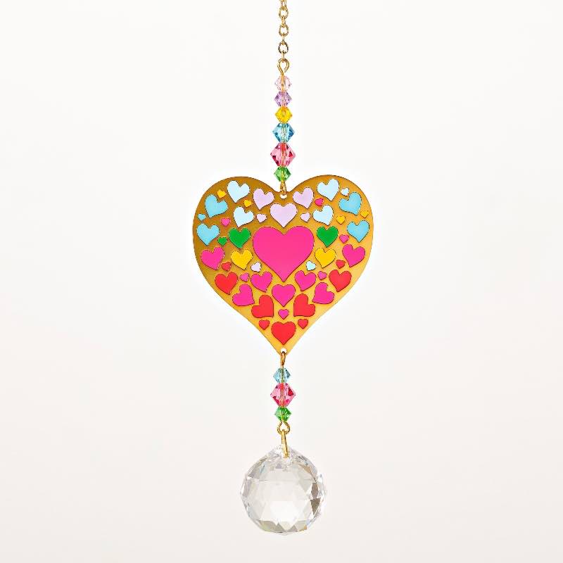 Heart Suncatcher with Crystals