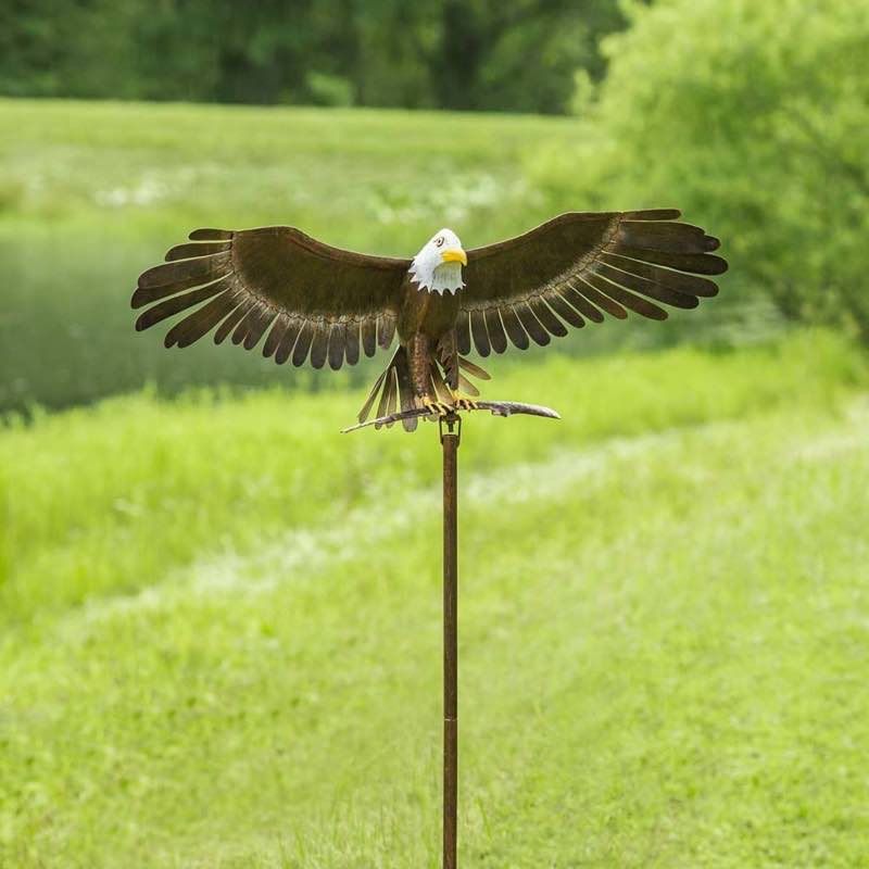 Bald Eagle Metal Wind Spinner