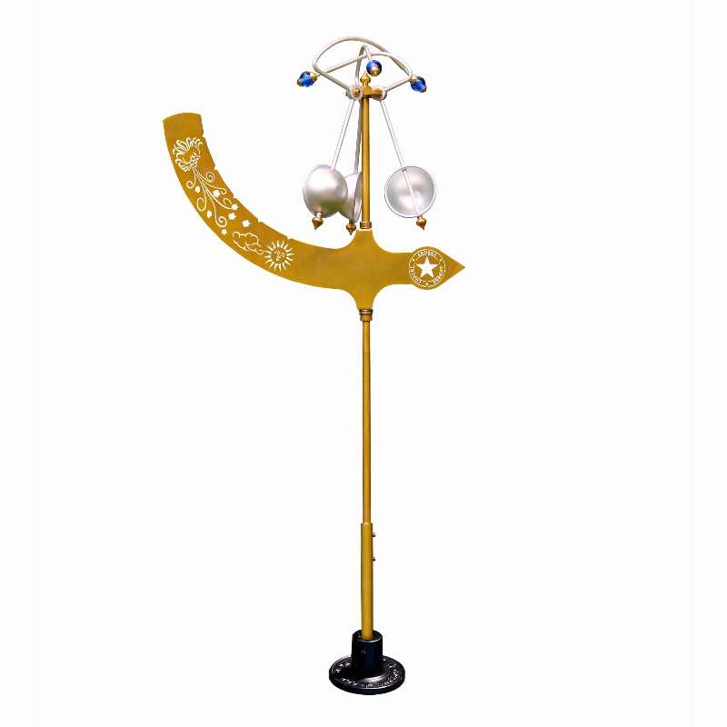 Brass and Aluminum Jeffersonian Kinetic Wind Gauge