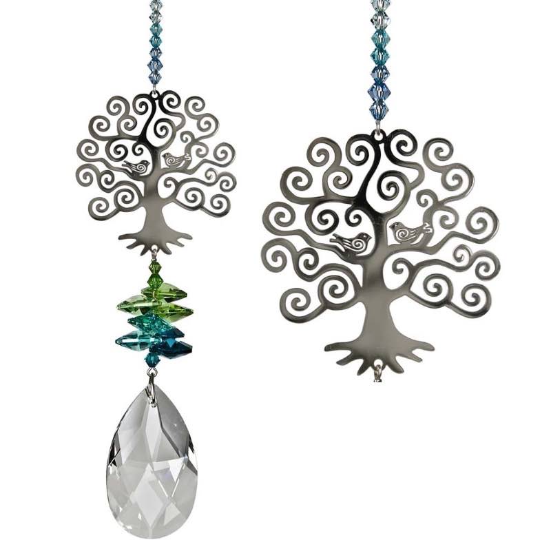 Tree of Life Suncatcher with Crystals