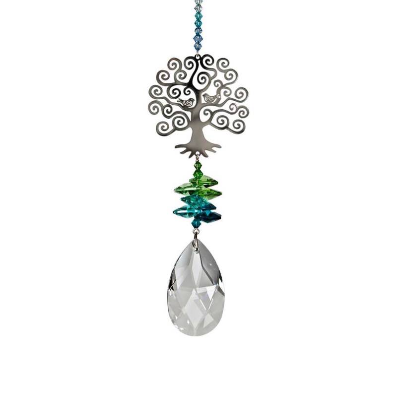 Tree of Life Suncatcher with Crystals