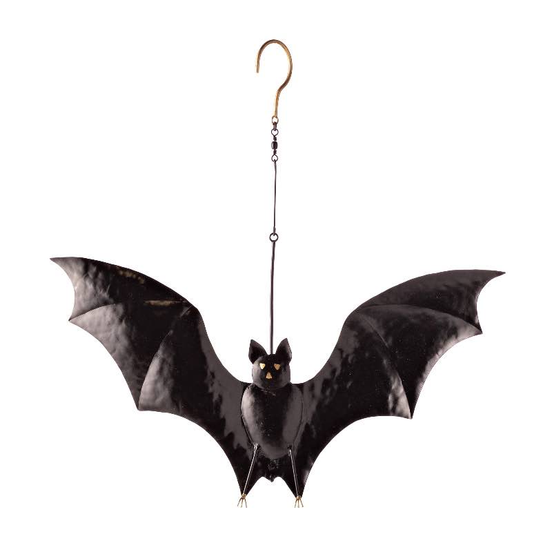 Metal Hanging Bat Decor