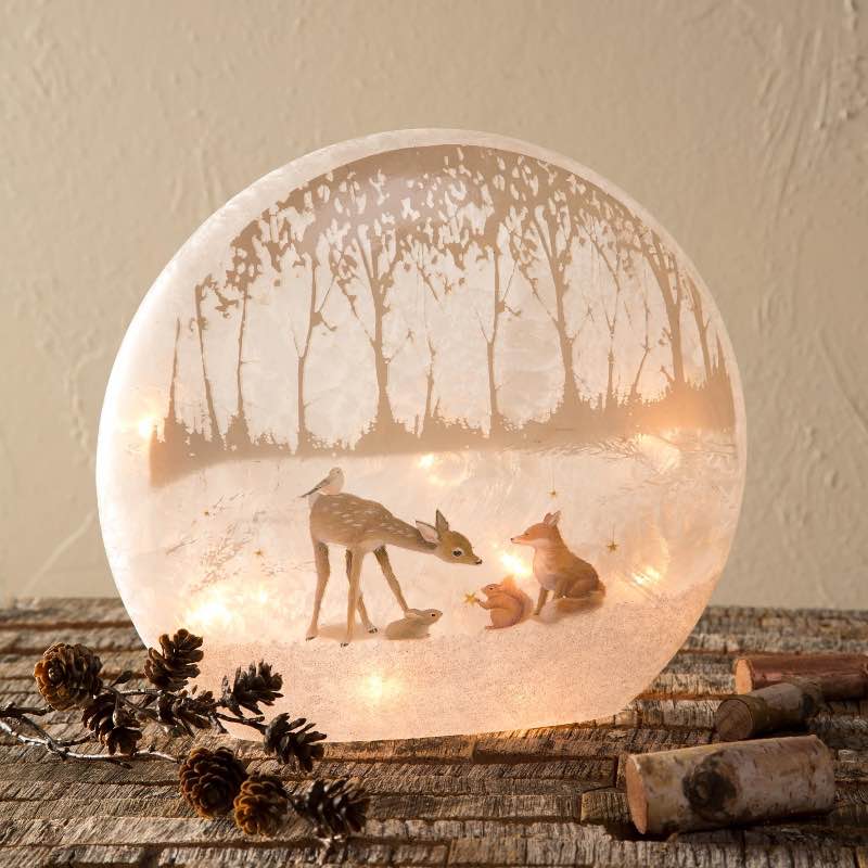 Forest Friends Lighted Tabletop Decoration