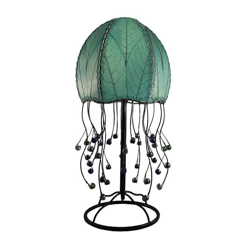 Handcrafted Jellyfish Table Lamp - Aqua