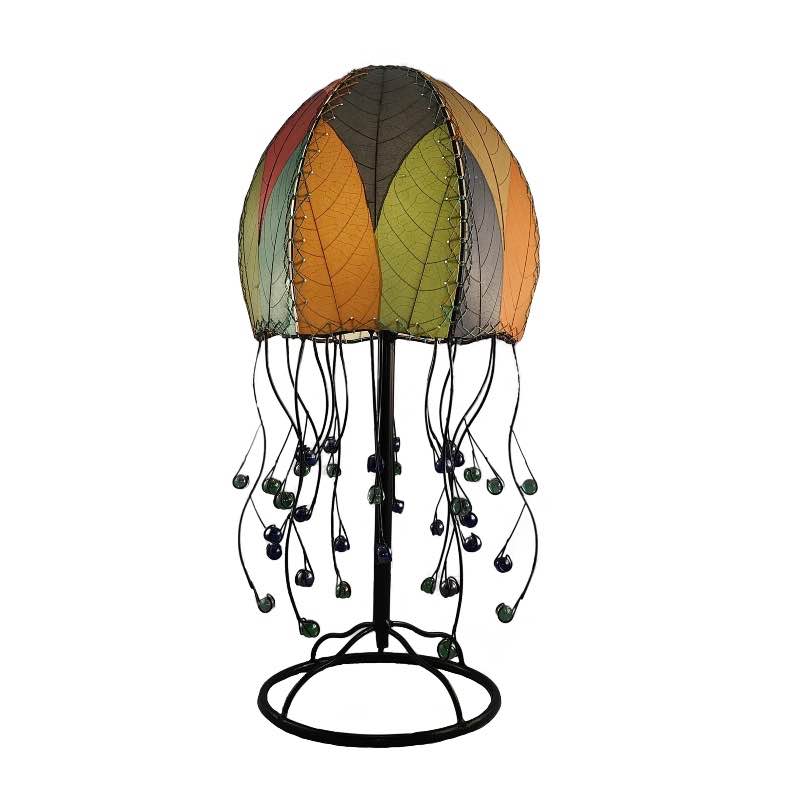 Handcrafted Jellyfish Table Lamp - Multi