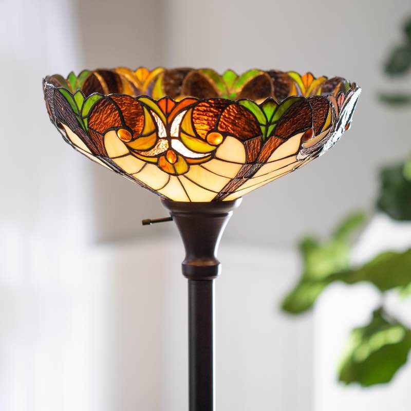 Filigree Stained Glass Floor Lamp