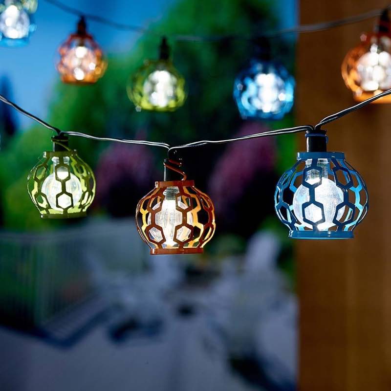 Gala Colorful Lantern Solar String Lights