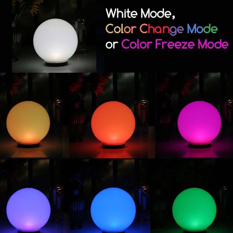 Programmable Color-Changing Solar Globe