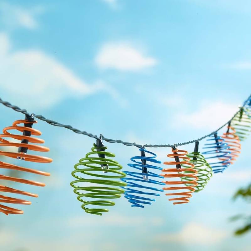 Multi-Colored Solar-Powered String Lights