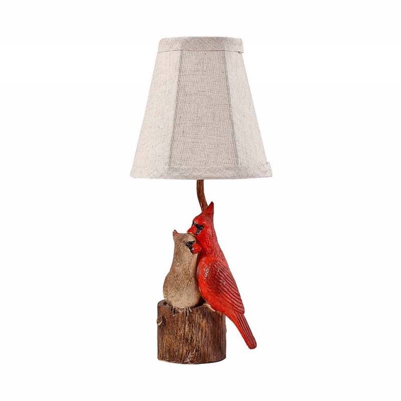 Mr. and Mrs. Cardinal Accent Lamp