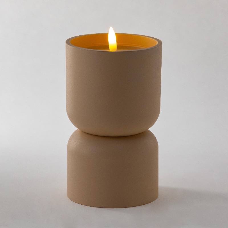 LED Outdoor Candle, Tall - Cream