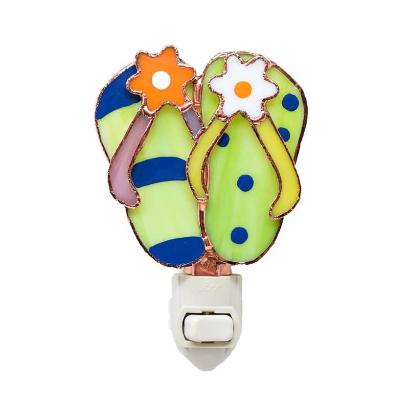 Stained Glass Flip Flop Night Light