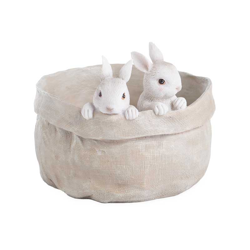 Two Bunnies Indoor/Outdoor Planter