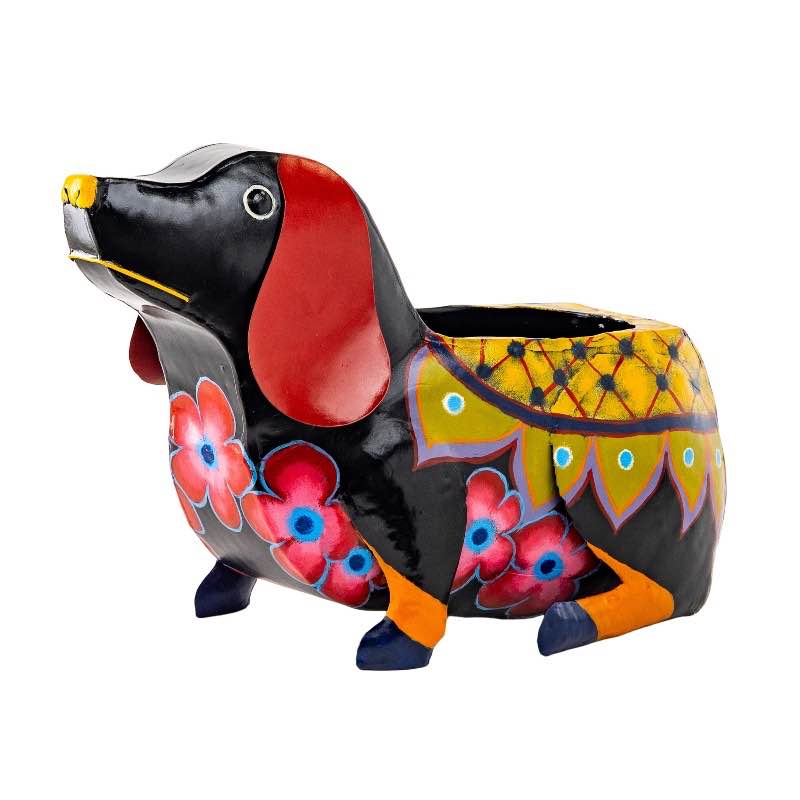 Talavera Pottery-Inspired Dog Planter