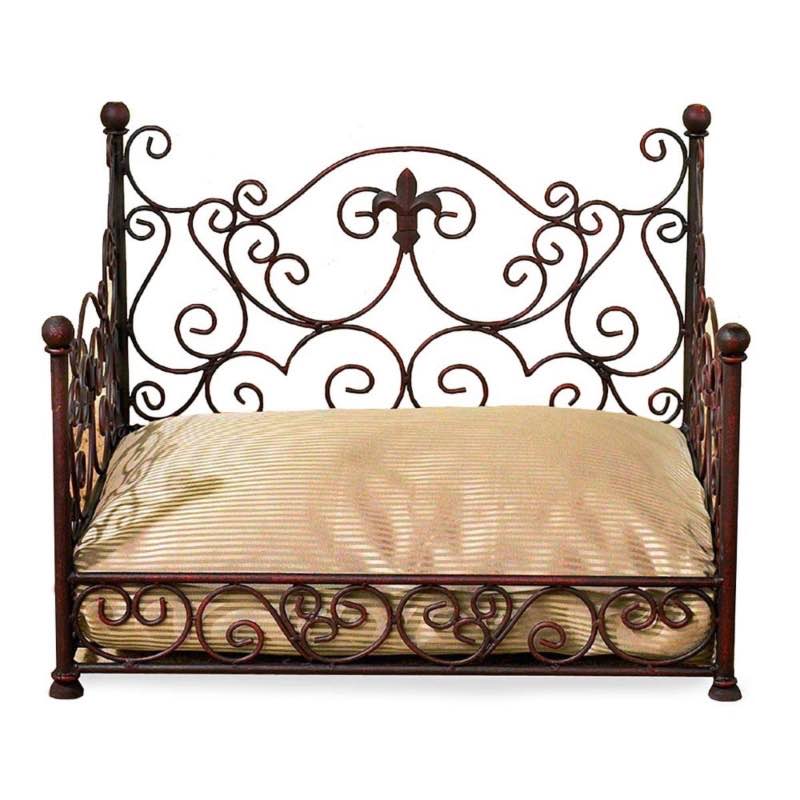 Iron Fleur de Lis Pet Daybed