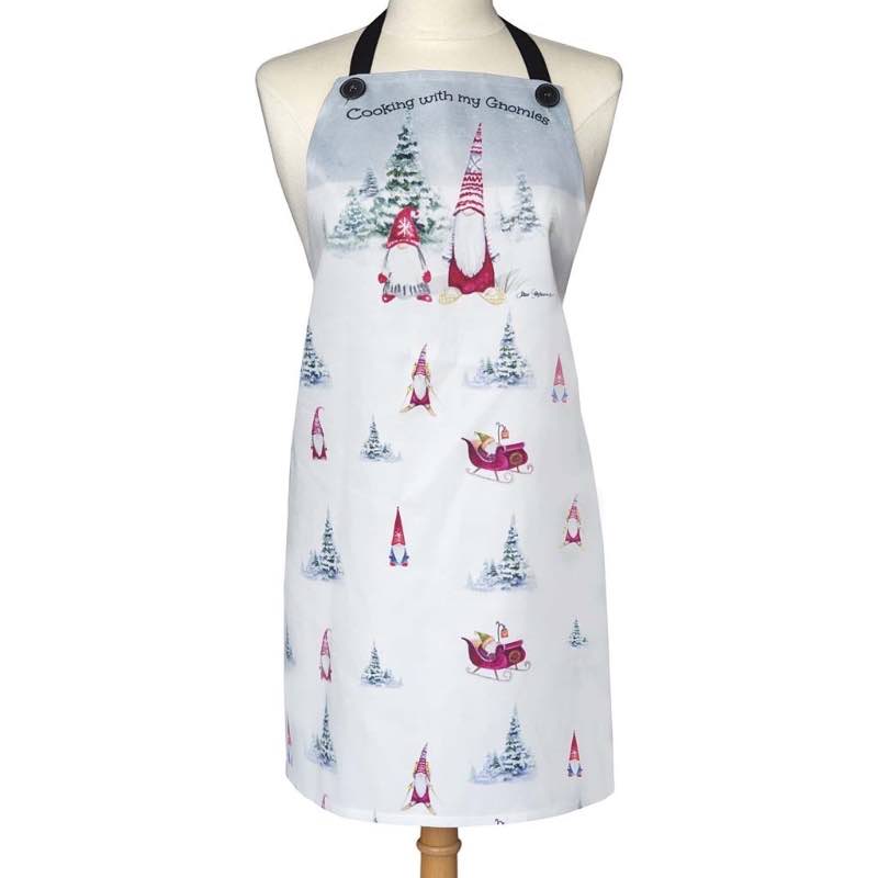 Cooking with My Gnomies Holiday Apron