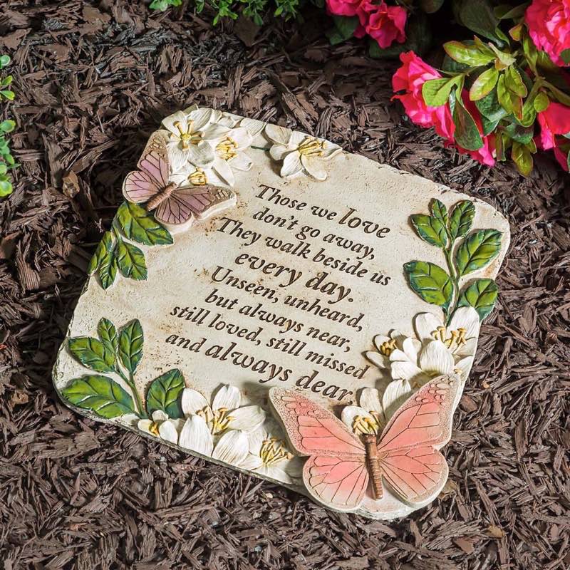 Those We Love Butterflies Memorial Garden Stone