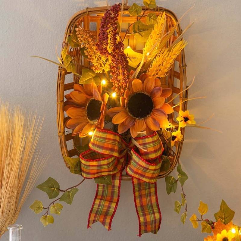 Artificial Sunflower in Basket