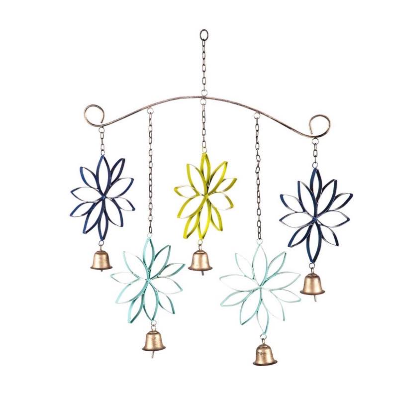 Floral Wind Chime with Bells