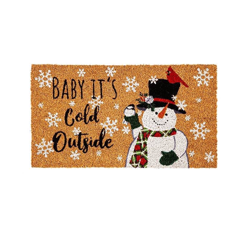 Baby It's Cold Outside Snowman Coir Doormat