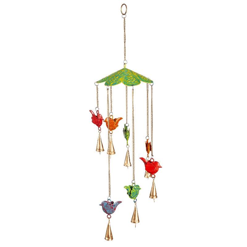 Colorful Birds Metal Mobile