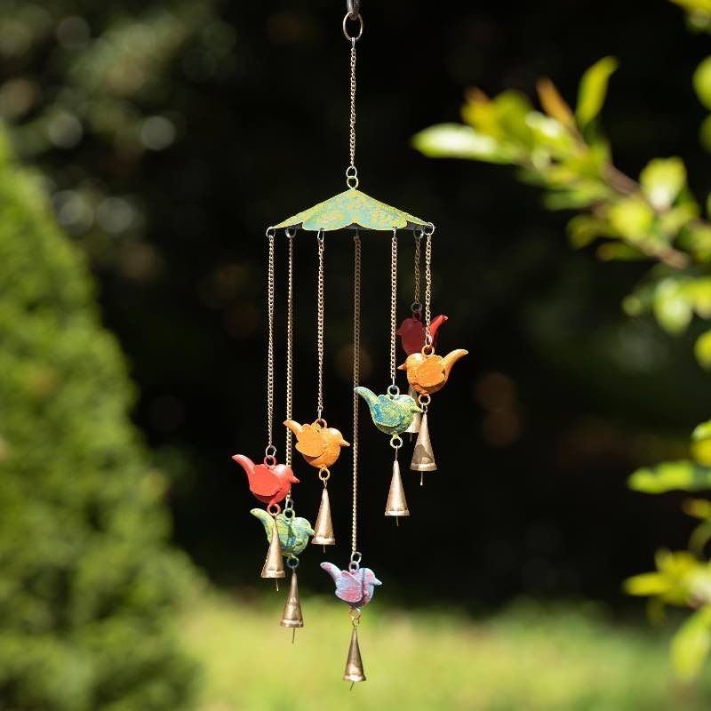 Colorful Birds Metal Mobile