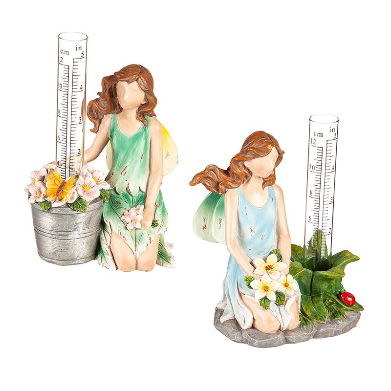 Garden Fairy Rain Gauges, Set of 2