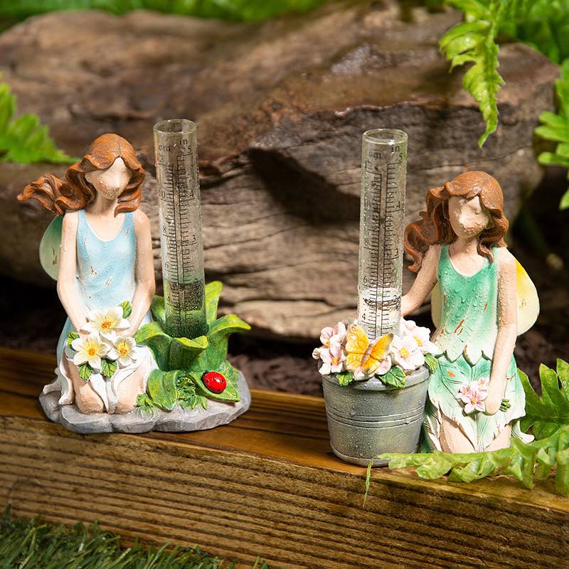 Garden Fairy Rain Gauges, Set of 2