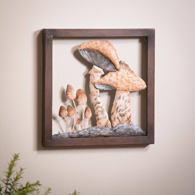 Metal Mushroom Wall Art